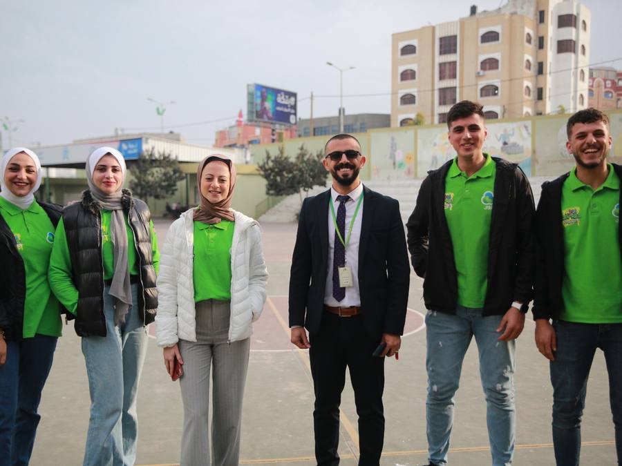 Ambassador team at a campus activation