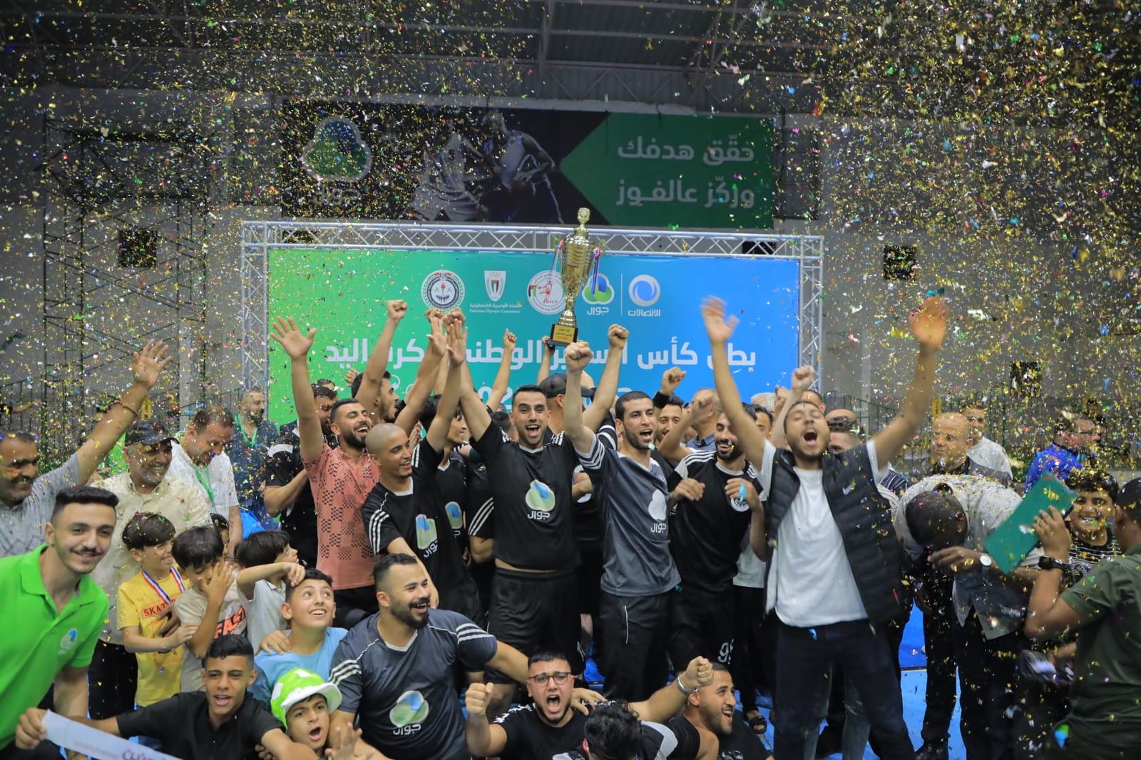 Jawwal on every official kit: National Handball Super Cup champions celebrate