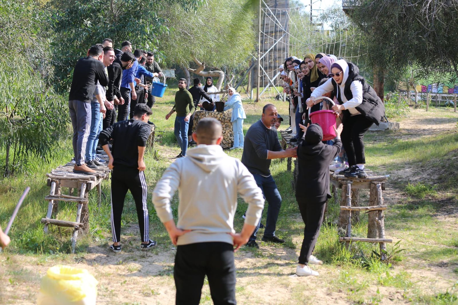 Team challenge at an ambassador field workshop